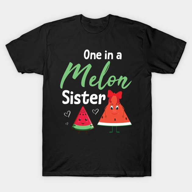 Watermelons Dancing Together Happy Day One In A Melon Sister T-Shirt by joandraelliot